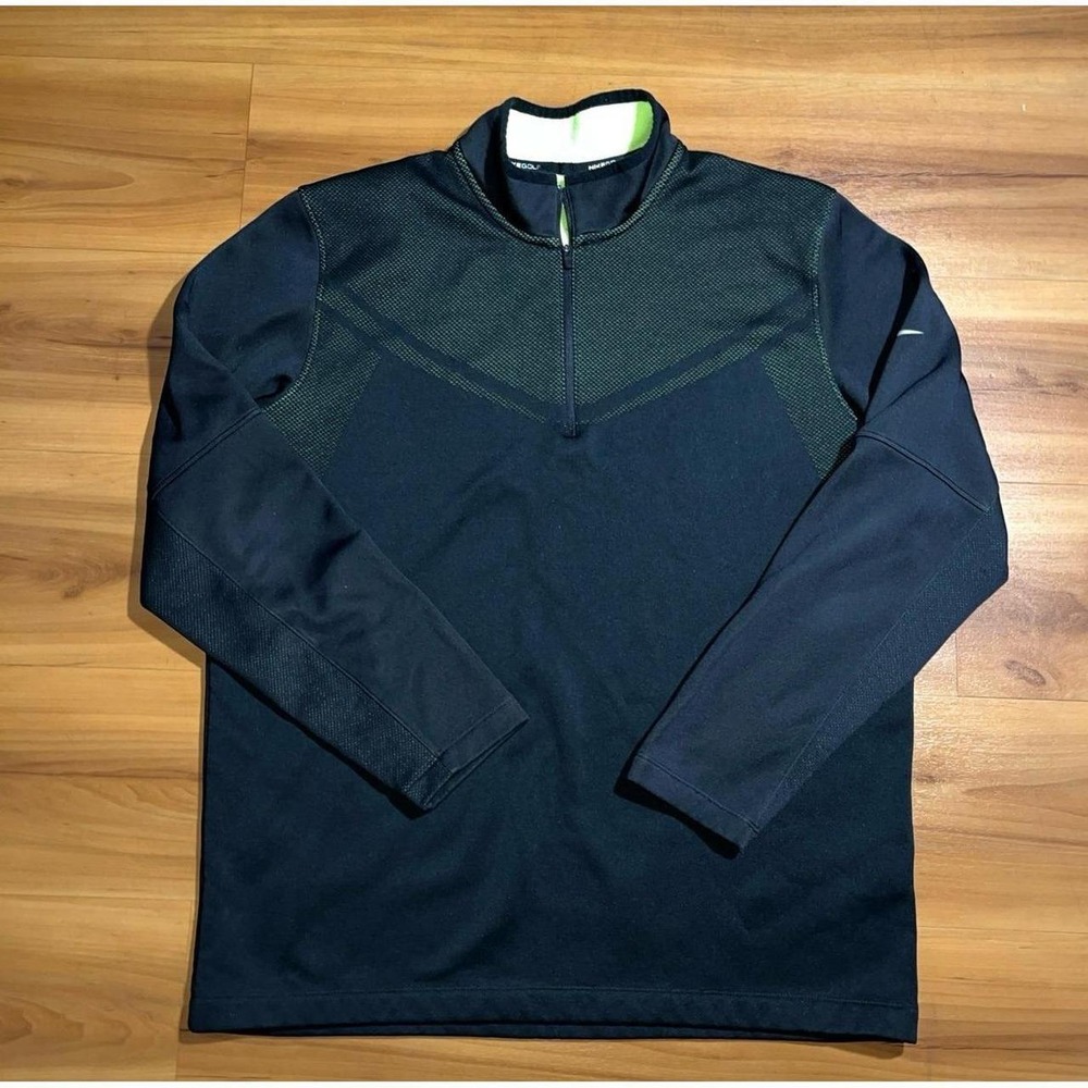 Mens Nike Golf Quarter Zip Athletic Performance Pullover Shirt Jacket